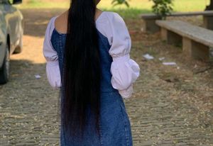 Stylish dress  with White Sleeves
