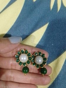 Green Diamond Earrings