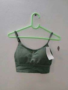 Comfy Green Crop Top Bra