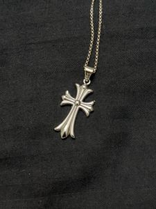 Chrome Hearts Sterling Silver Cross Pendant Chain