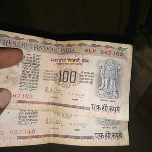 Rare Old Indian 100 Rupees 4 Note +Free Gift