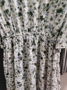 Floral White Dress