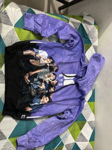 BTS Purple Colour Hoodie