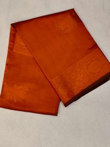 Beautiful Orange Silk Saree