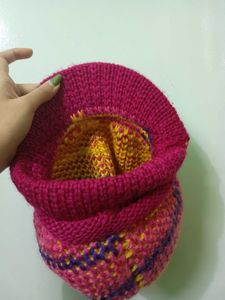 y2k woolen pink crochet Knit Newsboy Cap hat
