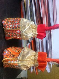 Embellished Drawstring Pouches