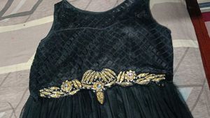 Elegant Black Party Gown 'M' SIZE