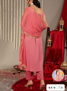 Elegant Pink Kurta Set with Dupatta
