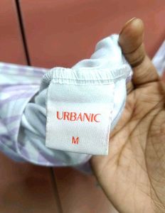 URBANIC Lavender zebra tank top