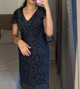Elegant Black Lace Dress