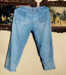 Denim Jogger Pant For Girls