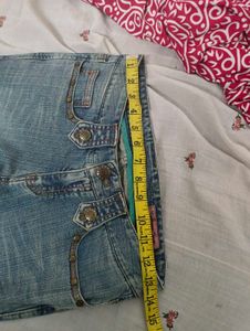 lace embroidery jeans