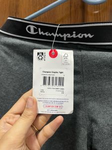 Champion Grey Leggings with Logo