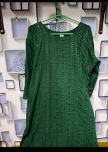 Green Kurta pant set