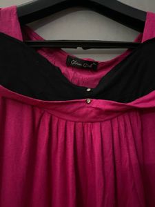 Pink Casual Soft Top