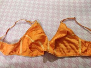 Orange Non Padded Bra