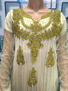 Elegant Ethnic Gown,Net Dupatta &amp; chudidar Shalwar
