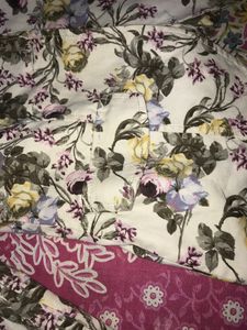 Floral Cotton Coat Imported Short