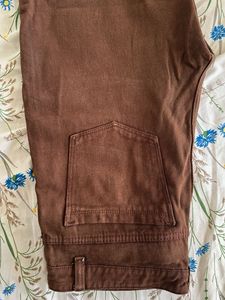 Brown straight leg Denim Jeans