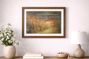new 99Framed Watercolor Print - Beautiful Autumn S