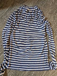 Striped Long Sleeve Soft Top
