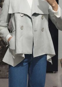 Grey Export branded trenchcoat