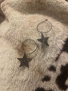 Star Hoop Earrings