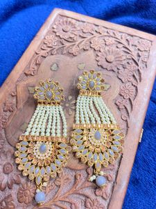 kashmiri Pearl Drop Earrings