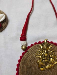 Boho durga Necklace &amp; Earrings Set