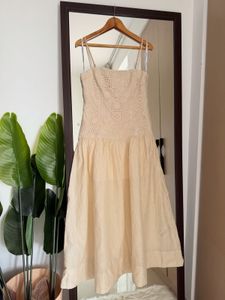 Forever New Cara Crochet Midi Dress NWT