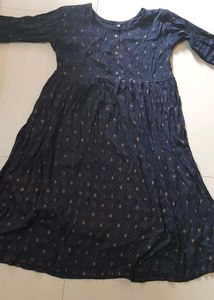 Elegant Black Printed Kurta Set