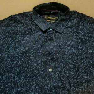 Stylish ZEGLER Blue Patterned Shirt