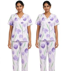 Floral Print Pajama Set