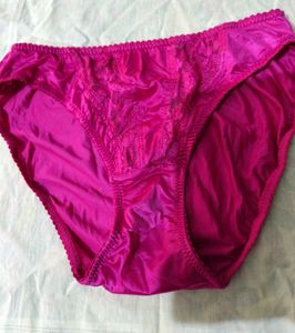 hot🥵 Shiny branded Fuchsia panty Briefs with Lac