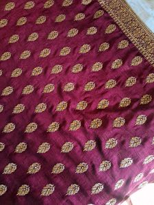 Elegant Embroidered Silk Saree