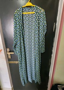 Stylish Geometric Print Long Shrug