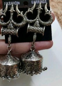 Heavy Oxidised Metal Shiv Treshool N Damru
