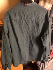 Men's Casual Band Collar Shirt