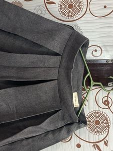 Pleated A-Line Mini Skirt