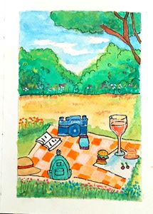 Relaxing Picnic Painting 🖼 🎨