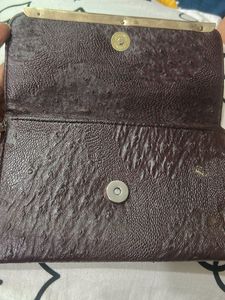 Vintage Ostrich Embossed Wallet