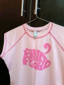 Pink Floyd Graphic Crop Top