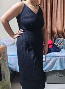 Black Spaghetti Strap Maxi Dress