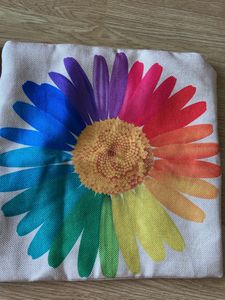 Rainbow Daisy Cushion Covers (Set of 2)
