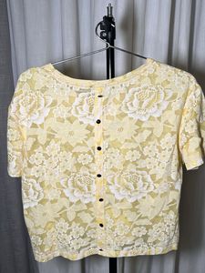 Vero Moda Yellow Floral Print Top