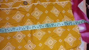 Stylish Yellow Printed Kurta