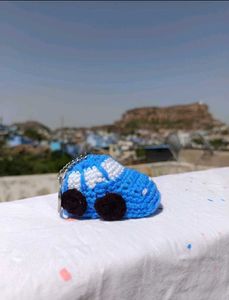 🚗 Handmade Crochet Car Keychain 😍