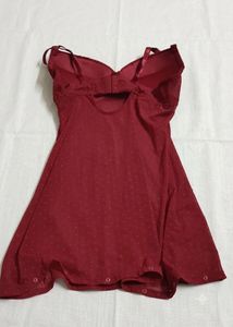 Elegant Red Sleepshirt/Babydoll