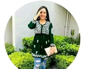 Black chikinkari embroidery Kurti with plazo
