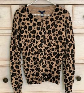 ANIMAL PRINT CARDIGAN